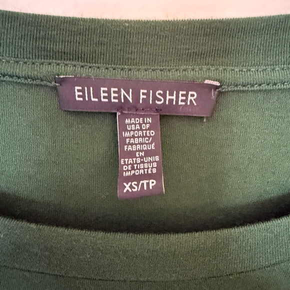 Eileen Fisher Deep Green Hemlock Roundneck Tunic in Size XS - Picture 3 of 6